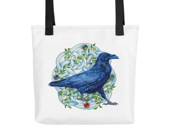 Celtic Raven Tote bag