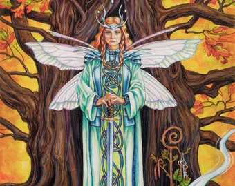 Faerie Guardian of Avalon by artist Jane Starr Weils