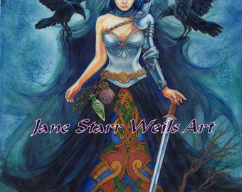 The Morrighan by artist Jane Starr Weils