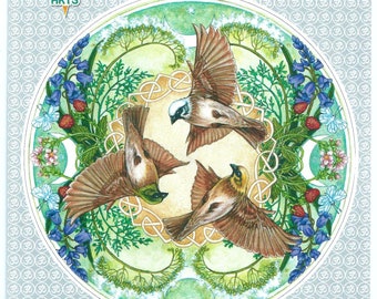 Rhiannon's Birds sticker by Jane Starr Weils