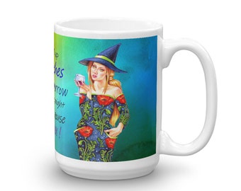 Mug -  Drink up Witches by artist Jane Starr Weils