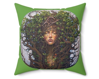 Pillow - "Dreaming Dryad" by artist Jane Starr Weils