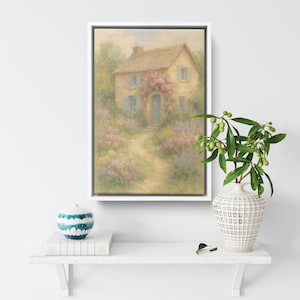 Farmhouse Framed Wall Art, Country Barn Canvas Print, Impressionist Farmhouse Art, Country Wall Art, Rustic Farmhouse Art, Farmhouse Print