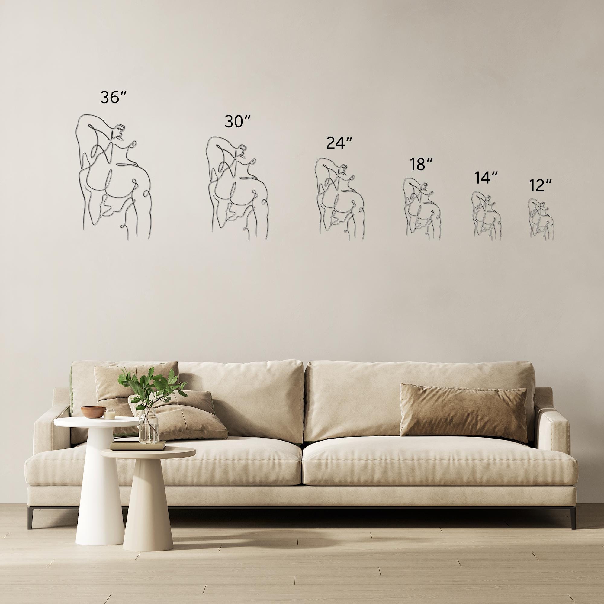 Modern Male Line Art, Steel Wall Decor, Minimalist Home Art - Etsy