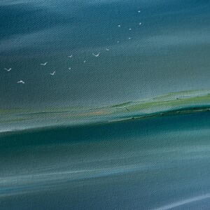 An original oil painting on stretched canvas.
