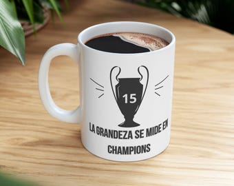 Real Madrid Champions League Mug - Football Fan Gift