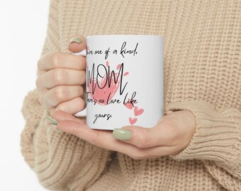 Personalized Mom Love Ceramic Mug, Mother's Day Gift (11oz, 15oz)