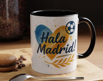Real Madrid Coffee Mug, Hala Madrid Fan Gift