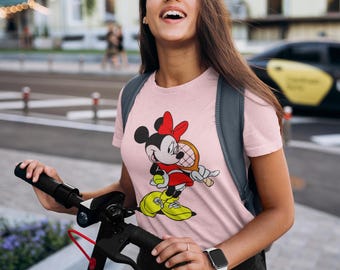 Minnie Mouse Tennis T-Shirt Tennis Gift for Her Disney Shirt Tennis Shirt Disneyworld Shirt for Girl Gift