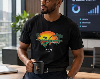 Men's  Unisex Tee | Print Graphic T-Shirt | Summer Holiday Outfit | Cultural Streetwear | Dad Matching Family Shirt |Corporate Casual ACCRA