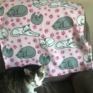 Fleecedecke Katze (klein) 27x27