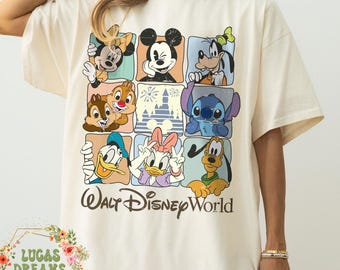Retro Walt Disneyworld Comfort Colors Shirt, Vintage Disneyworld Shirt, Mickey And Friends Shirt, Retro Disney Shirt, Disney 2025 Trip