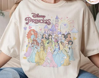 Retro Princess Shirt, Disneyworld Princess Shirt, Disney Girl Tee, Disney Princess Sweater, Disneyland Girls Trip Shirt, Princess Castle Tee