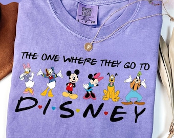 Camiseta de Mickey y sus amigos, "El que va a Disney", "Viaje a Disney", "Amigos de Disney", "Disney Pixar", "Equipo Disney"