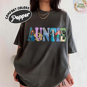 Custom Name Disney Princess Character Shirt, Personalized Belle Ariel Cinderella Tiana T-Shirt, Disneyland Matching Tee, Birthday Gift