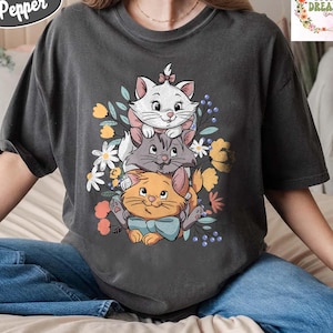 Disney The Aristocats Bonjour Shirt, Everybody wants to be a cat tee, Berlioz Toulouse Marie, Disney Cats T-shirt, WDW Disneyland