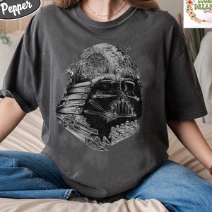 Vintage Star Wars Darth Vader Comfort Colors Shirt, Darth Vader Portrait, Disneyland Vacation, Disney Star Wars Shirt, Disney Family Shirts