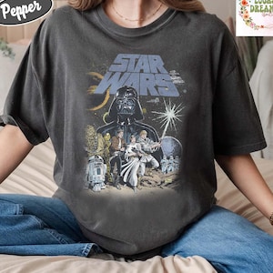 Retro Disney Star Wars Shirt, Vintage Star Wars Comfort Colors Shirt, Star Wars A New Hope Faded, Disneyworld Shirts, Disney Family Shirts