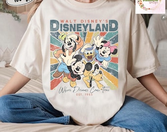 Vintage Disneyland Family Trip Shirt, Mickey and Friends Tee