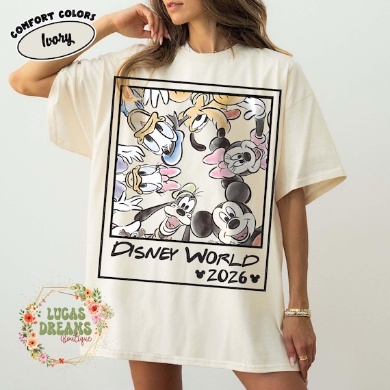Retro Disneyworld 2026 Shirt, Retro Walt Disney Shirt, Disneyworld Matching Shirt, Disney Vacation Matching Shirt, Mickey And Friends Shirt