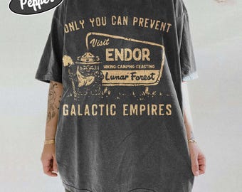 Retro Star Wars Ewok Endor Hiking T-Shirt