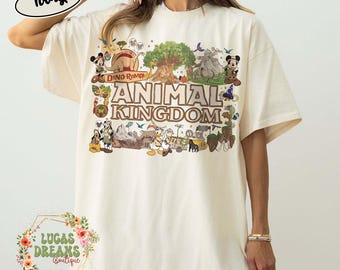 Camiseta vintage de Disney Animal Kingdom, camiseta de Mickey y sus amigos en modo safari, camiseta de Disney Family Adventure Safari Trip, camiseta de El Rey León