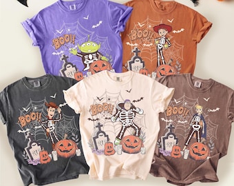 Retro Spooky Toy Story Skeleton Halloween Shirts, Woody Skeleton Coquette Shirts, Disney Trip Halloween 2026, Disney Halooween Party 2026