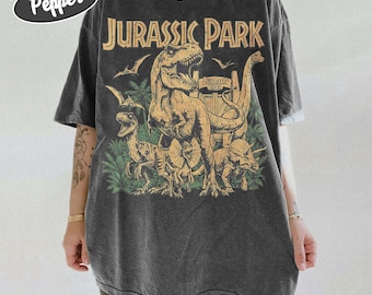 Vintage Jurassic Park T-Shirt, Dinosaur Graphic Tee