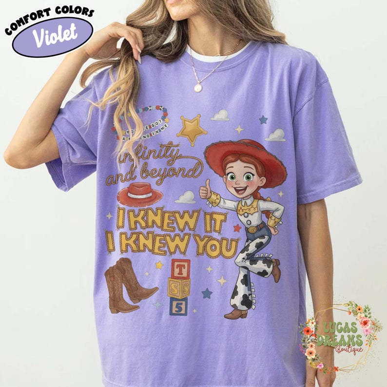 Vintage I Knew It I Knew You Shirt, Toy Story 5 Friendship Shirt, Disney Jessie Shirt, Disneyland Family Matching Tee, Infinity n Beyond Tee Violet/Purple