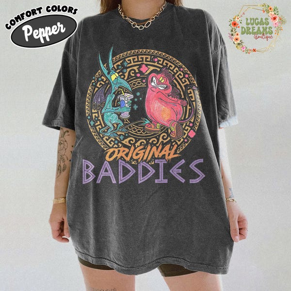 Camiseta vintage de Hércules con dibujo de Dolor y Pánico, camiseta original de Baddies Hades