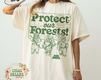 Comfort Colors Ewok Endor Star Wars Shirt, Protect Our Forest
