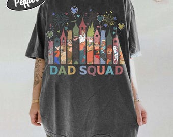 Camiseta Disney para el Día del Padre, camiseta Disney Dad Squad, regalo para papá, sudadera Disney Trip Dad, camiseta a juego para el mejor papá, camiseta Disney World