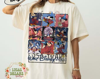 Disney Fantasia Sorcerer comfort kleur shirt, Mickey Mouse Magic Wizard retro shirt, Magic Kingdom shirt, shirt Disney trip, familieshirt