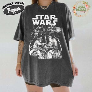 Retro Disney Star Wars Shirt, Vintage Star Wars Comfort Colors Shirt, Star Wars A New Hope Faded, Disneyworld Shirts, Disney Family Shirts