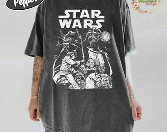 Retro Disney Star Wars Shirt, Vintage Star Wars Comfort Colors Shirt, Star Wars A New Hope Faded, Disneyworld Shirts, Disney Family Shirts