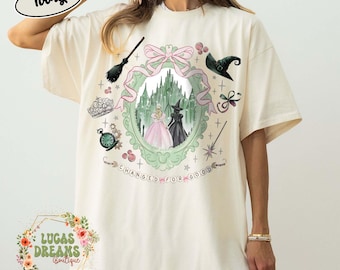 Coquette Bow Wicked Change For Good Shirt, Defy Gravity Broomstick Magic Wand, Wizard Movie Fan Shirt, Wicked Musical Fan Gift, Disney Movie