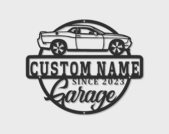 Personalized Muscle Car LED Metal Sign – Muscle Car Wall Art