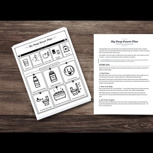 Kids Constipation Chart | Encopresis | Visual Poop Power Plan, Parent Guide (PDF)