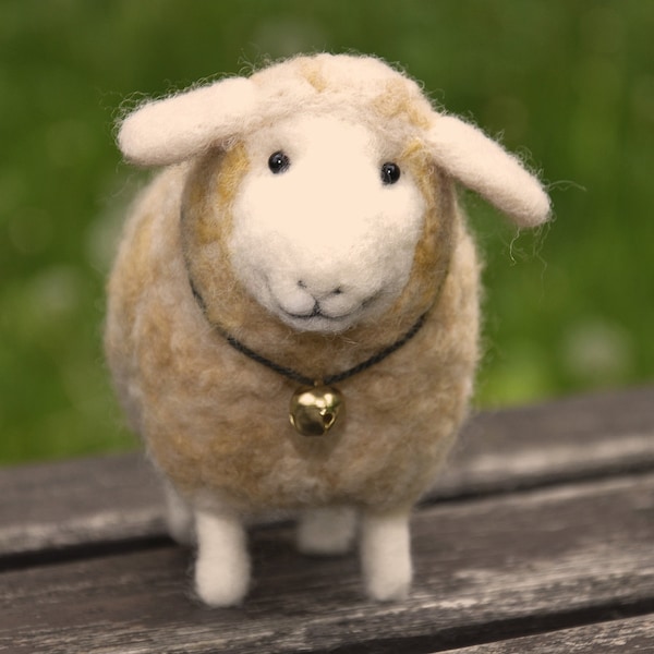 Handmade felted needlefelted  wool lamb sheep