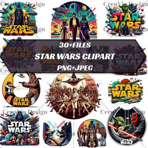 Star Wars Png Bundle, Star Wars Png, Star Wars Digital Wall Art,Star Wars Printable Files , Star Wars Clipart, Mandalorian,Digital Dowland