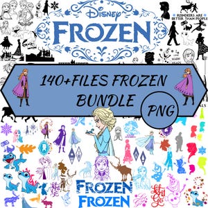 Frozen Png Bundle, Frozen Clipart, Princess Png, Anna Elsa Olaf, Frozen Png, Frozen Birthday Png, Sublimation Design, Instant Download
