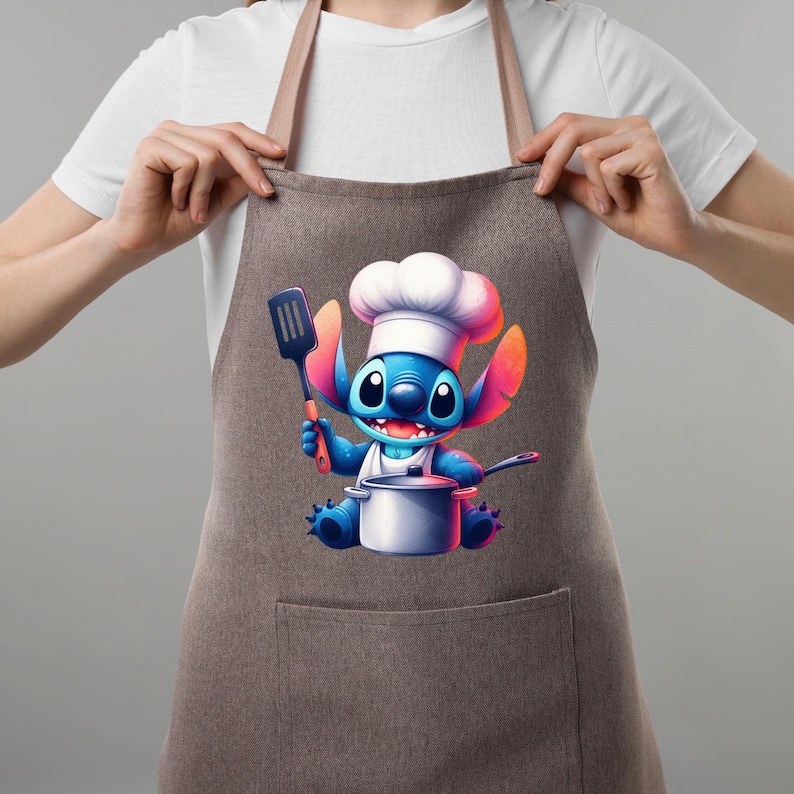 30+Chef Stitch Clipart- Stitch PNG , Mothers Day PNG, Cute Disney Clipart,Stitch SVG, Digital Download,  Cricut Sublimation,Disney Printable