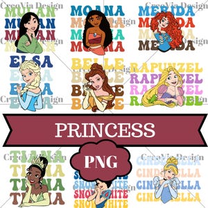 Princess Bundle PNG, Princesses Png,Friend Squad Png,Vacay Mode Png,Png,Family Trip Png,Bundle Family Vacation Watercolor 2024 Png,Christmas