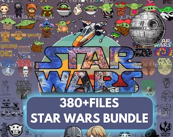 Starwars Svg Bundle, Star Wars Png, Star Wars ALL Characters Bundle PNG, Starwars Character Silhouettes Png, Star Wars Clipart, Mandalorian