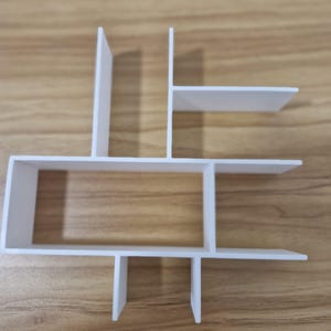 3D Printed White Drawer Divider System