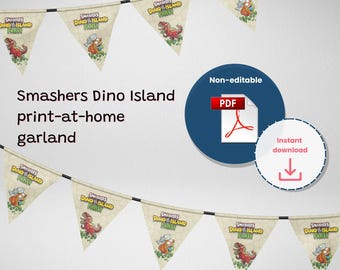 Smashers Dino Island Birthday Garland