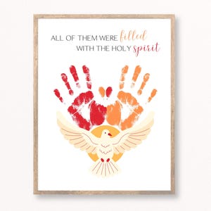 Pentecost Handprint Craft, Pentecost Craft, Sunday School Craft, Pentecost Art, Pentecost Activity, Pentecost Preschool, Holy Spirit