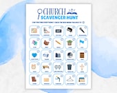 Church Scavenger Hunt, Sunday School Game, Youth Group Game, Church Group Games, Church Game Night, Fun Church Game Kids, VBS Activity