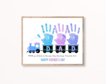 Fathers Day Bible Craft, Fathers Day Handprint, Sunday School Class, Dad Handprint Craft, Christian Preschool, Dad Preschool Craft, 3 Kids