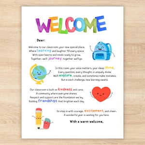 Carta de bienvenida a los estudiantes, Carta del primer día de clases, Cartas de maestros a estudiantes, Cartas de maestros para el comienzo del año escolar